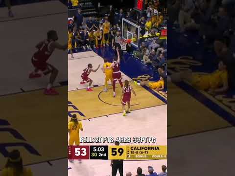 Chris Bell leads the way 💪 #cal #gobears #accbasketball #collegebasketball #basketball