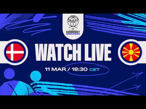LIVE - Denmark v North Macedonia | FIBA Women's EuroBasket 2027 Qualifiers | First Round