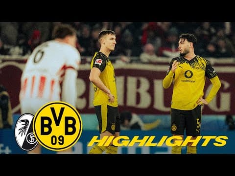 Draw after long period of being a man down | SC Freiburg - BVB 1-1