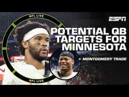 Would Kyler Murray be a good fit in Minnesota⁉️ + REACTION to David Montgomery trade 👀 | NFL Live