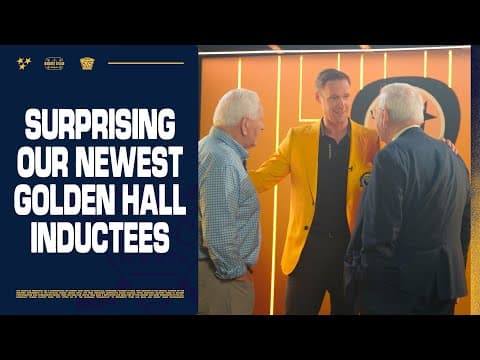 Pekka Rinne Surprises Our Newest Golden Hall Inductees Terry Crisp and Pete Weber