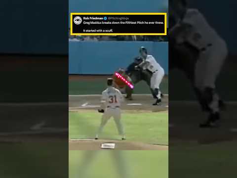 Greg Maddux breaks down the Filthiest Pitch he ever threw. It started with a scuff.