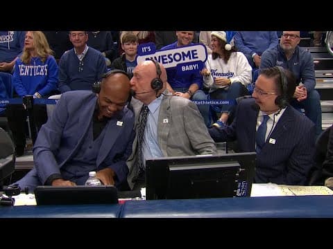 'I love you man' 🥹 - Charles Barkley reacts to calling his first game with Dick Vitale | ESPN CBB