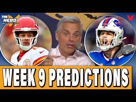 Colin Cowherd’s NFL Week 9 Predictions: Chiefs-Bills, 49ers-Giants | THE HERD Blazin' 5
