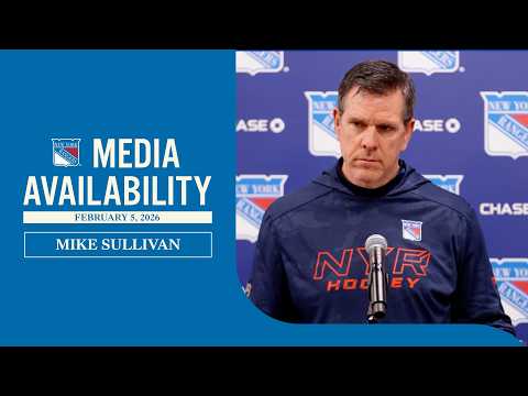 NYR vs CAR: Mike Sullivan Pregame Media Availability | Feb. 5, 2026