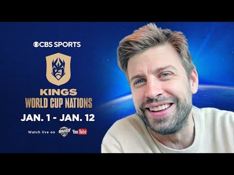 Gerard Piqué on Kings World Cup Nations broadcasting LIVE on CBS Sports Golazo