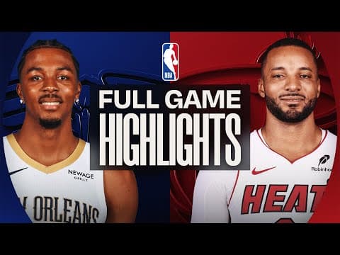 PELICANS at HEAT | FULL GAME HIGHLIGHTS | January 4, 2026