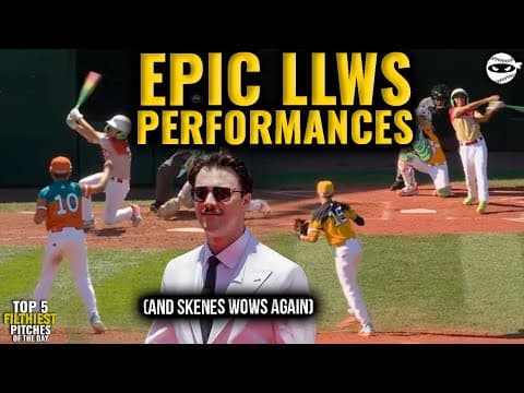 Little League Pitcher throws so hard his fastball KNOCKS OVER his CATCHER!