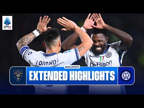 Lecce vs. Inter: Extended Highlights | Serie A | CBS Sports Golazo