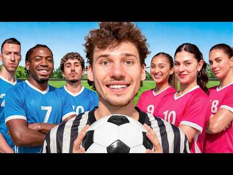 Boys vs. Girls Ultimate Football Challenge! ft. Celine Dept