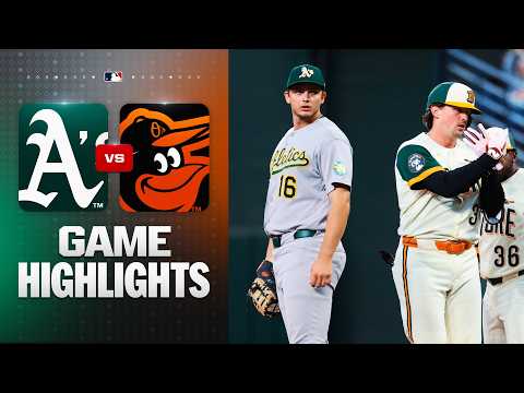 A's vs. Orioles Game Highlights (5/8/26) | MLB Highlights