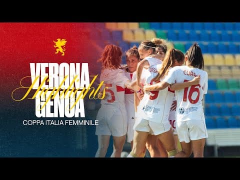 HL | VERONA 0-4 GENOA | COPPA ITALIA FEMMINILE 25/26
