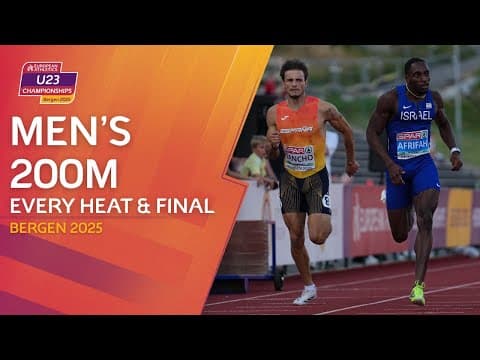 Youth Excellence! 🌟 EVERY Heat & Final of the Mens's 200m | Bergen 2025