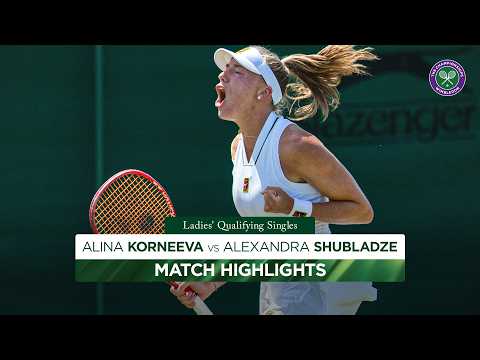 Korneeva wins tight affair 👏 | Alina Korneeva v Alexandra Shubladze | Highlights | Wimbledon 2026