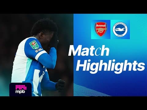 HIGHLIGHTS | Arsenal v Brighton | EFL Cup