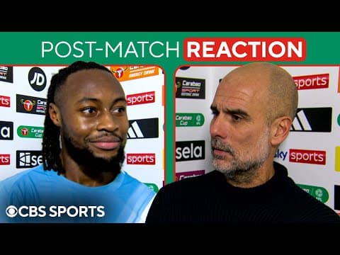 Man City’s Pep Guardiola and Antoine Semenyo on DISALLOWED GOAL