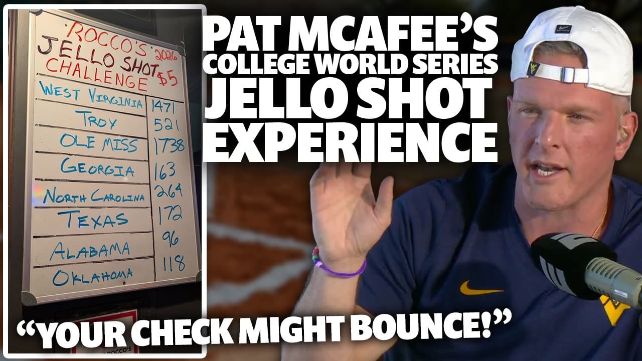 Pat McAfee Got Shut Down From Ordering Thousands Of Jello Shots At The College World Series?!
