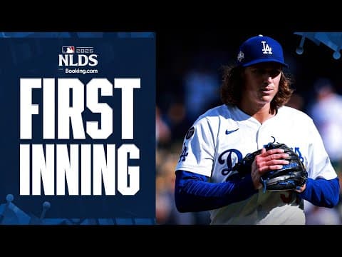 FULL 1st INNING: Tyler Glasnow pitches a scoreless inning for the Dodgers!