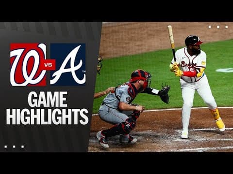 Nationals vs. Braves Game Highlights (9/22/25) | MLB Highlights
