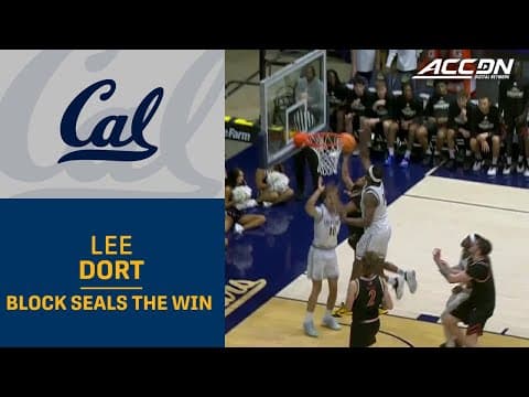 Lee Dort Seals The Win With A Block