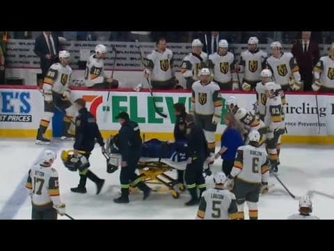 Haydn Fleury Stretchered Off