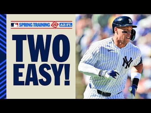 AARON JUDGE IS BACK! Two homers for the Yankees star at Spring Training! | MLB Highlights