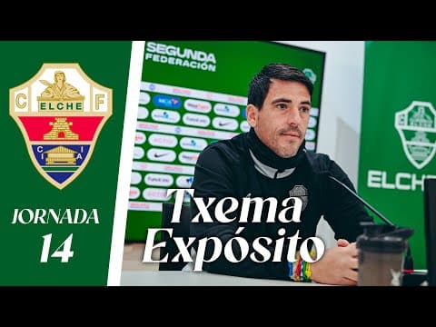 RUEDA DE PRENSA | Txema Expósito habla sobre el Elche CF Femenino - Dinamo Guadalajara | Jornada 14