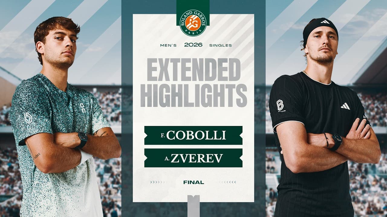 Flavio Cobolli vs Alexander Zverev | 2026 Final Extended Highlights | Roland-Garros 2026