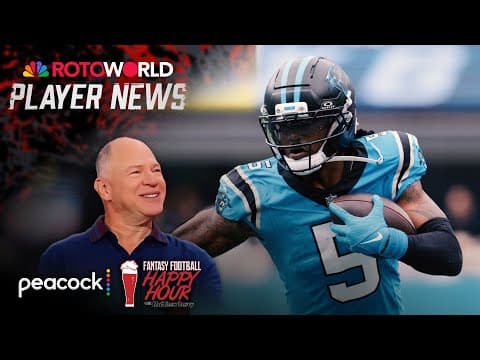 How should Rico Dowdle be valued when Hubbard returns? | Fantasy Football Happy Hour | NFL on NBC