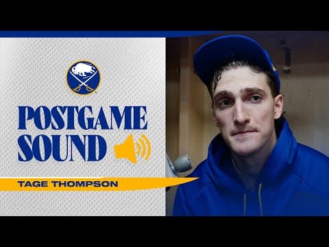 "We Worked Extremely Hard" | Tage Thompson After Loss To Carolina Hurricanes | Buffalo Sabres