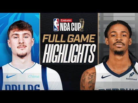 MAVERICKS at GRIZZLIES | FULL GAME HIGHLIGHTS | November 7, 2025