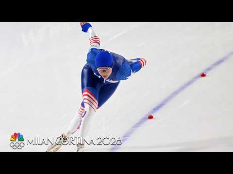 Brittney Bowe finishes 4th in final speed skating race at 2026 Winter Olympics | NBC Sports