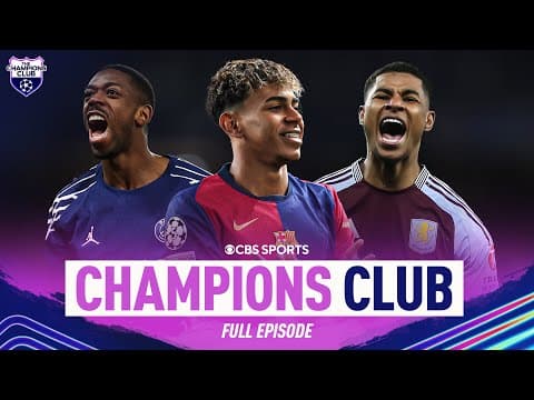 LIVE REACTION: Barcelona v Dortmund | PSG v Aston Villa & More | Champions Club