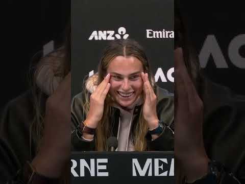 Sabalenka is lost for words! 🤣