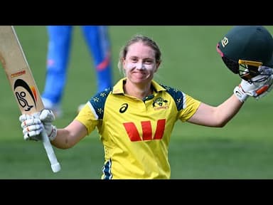 Rampaging Healy obliterates India in fairytale ODI swansong innings | Multi-Format Series 2025-26