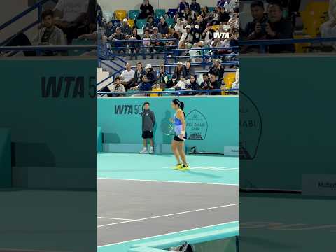 Shining in Abu Dhabi 🌟Alex Eala advances in straight sets against Sonmez! #MubadalaAbuDhabiOpen