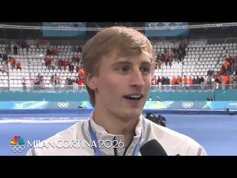 Jordan Stolz: Second gold medal 'feels amazing' | Winter Olympics 2026 | NBC Sports