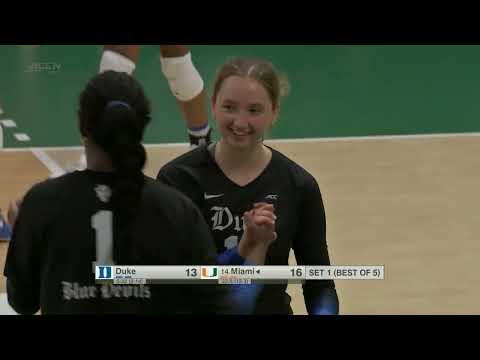 Duke vs. Miami Full Match Replay | 2025 ACC Volleyball