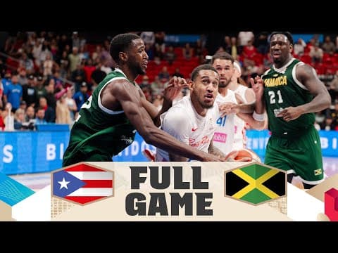 LIVE - Puerto Rico v Jamaica | FIBA Basketball World Cup 2027 Americas Qualifiers