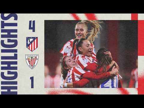 Atlético de Madrid Femenino 4-1 Athletic | ⚽ Jensen, Amaiur (2) & Fiamma | HIGHLIGHTS, Queen's Cup