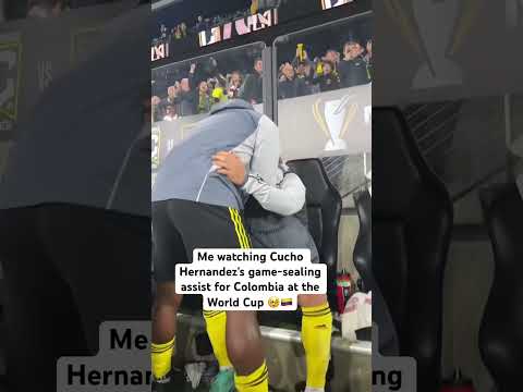 What a moment for former @ColumbusCrew star Cucho Hernandez with Colombia at the World Cup 🥹🇨🇴