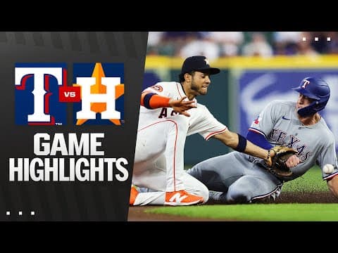 Rangers vs. Astros Game Highlights (9/17/25) | MLB Highlights