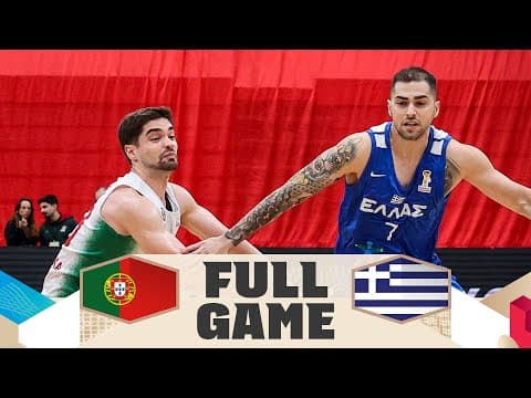 Portugal v Greece | Full Basketball Game | FIBA Basketball World Cup 2027 European Qualifiers