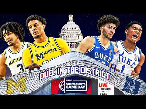 DUEL IN THE DISTRICT! No.1 Michigan vs 3. Duke at the Nation's Capital 🔥 | Countdown to GameDay 🏀
