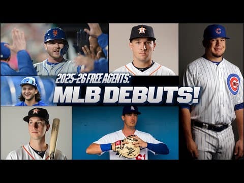 MLB 2025-26 free agents' first taste of the big leagues!