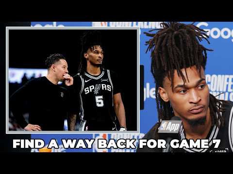 Stephon Castle on Needing to Find a Way Back to OKC for Game 7 and Being Excited for the Challenge