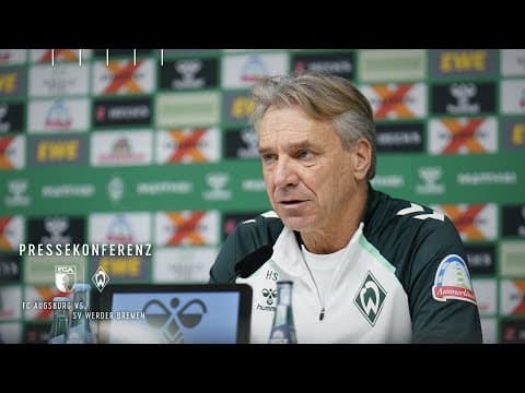 Pressekonferenz mit Horst Steffen vor Augsburg I FC Augsburg vs. SV Werder Bremen