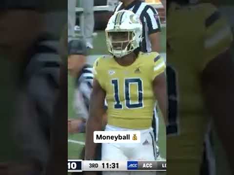 That ball was launched 😱 #georgiatech #accfootball #collegefootball