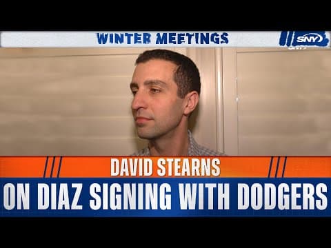 David Stearns on Edwin Diaz signing with Dodgers, says Devin Williams is Mets' closer as of now