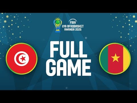 LIVE - Tunisia v Cameroon | FIBA U16 AfroBasket 2025 | Group Phase